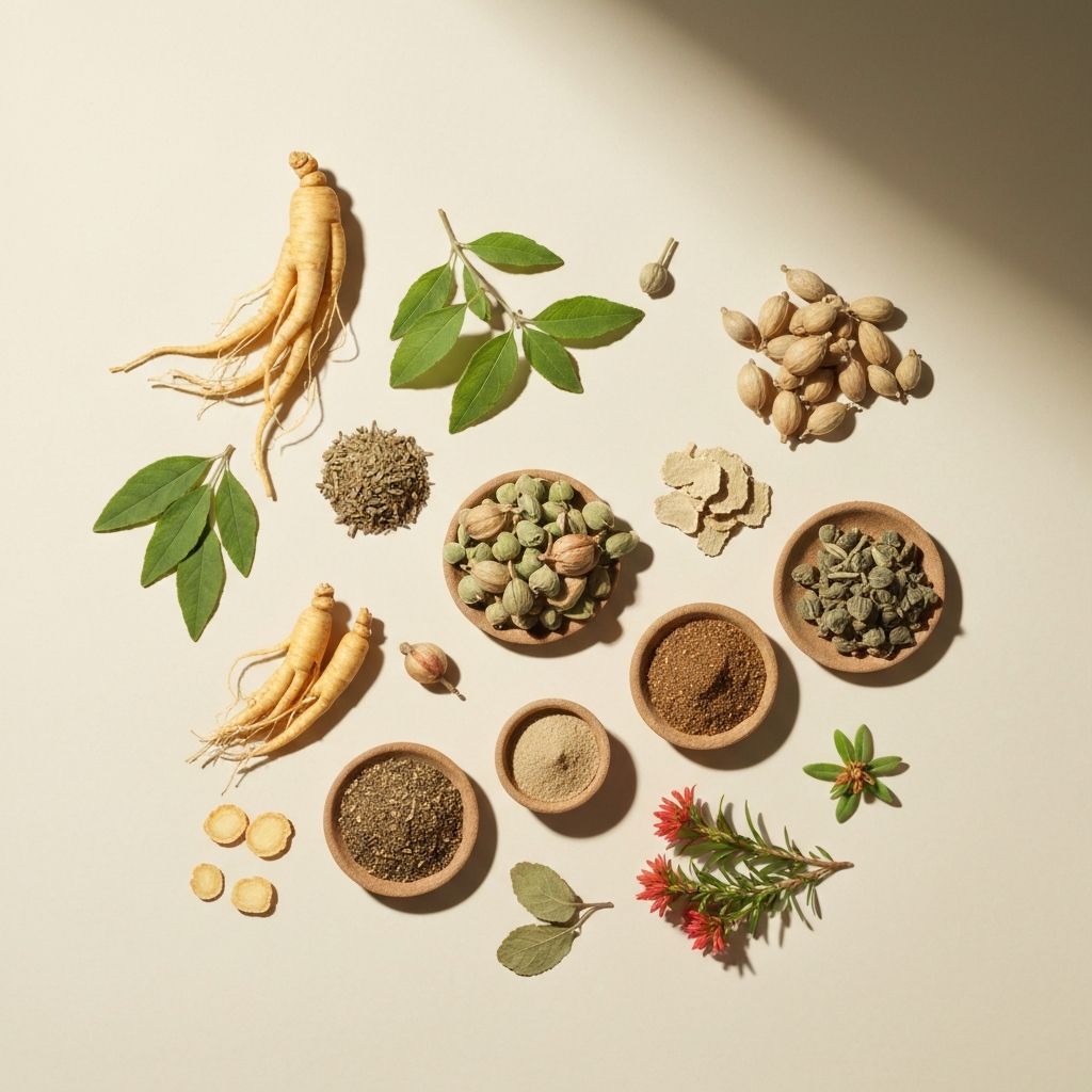 Adaptogenic herbs and botanicals